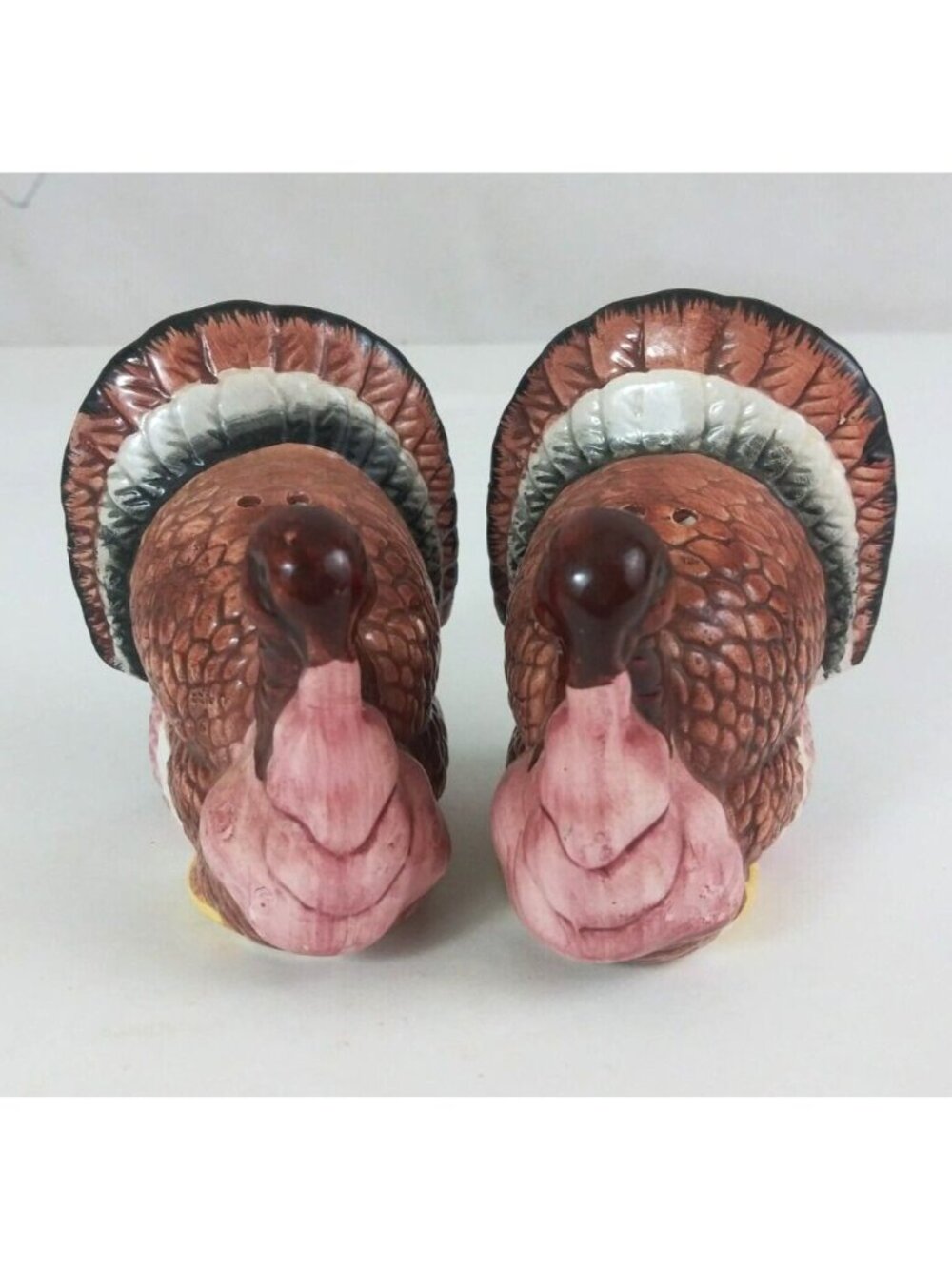 Vintage SAC Thanksgiving Fall Turkeys 3" Salt & Pepper Shakers